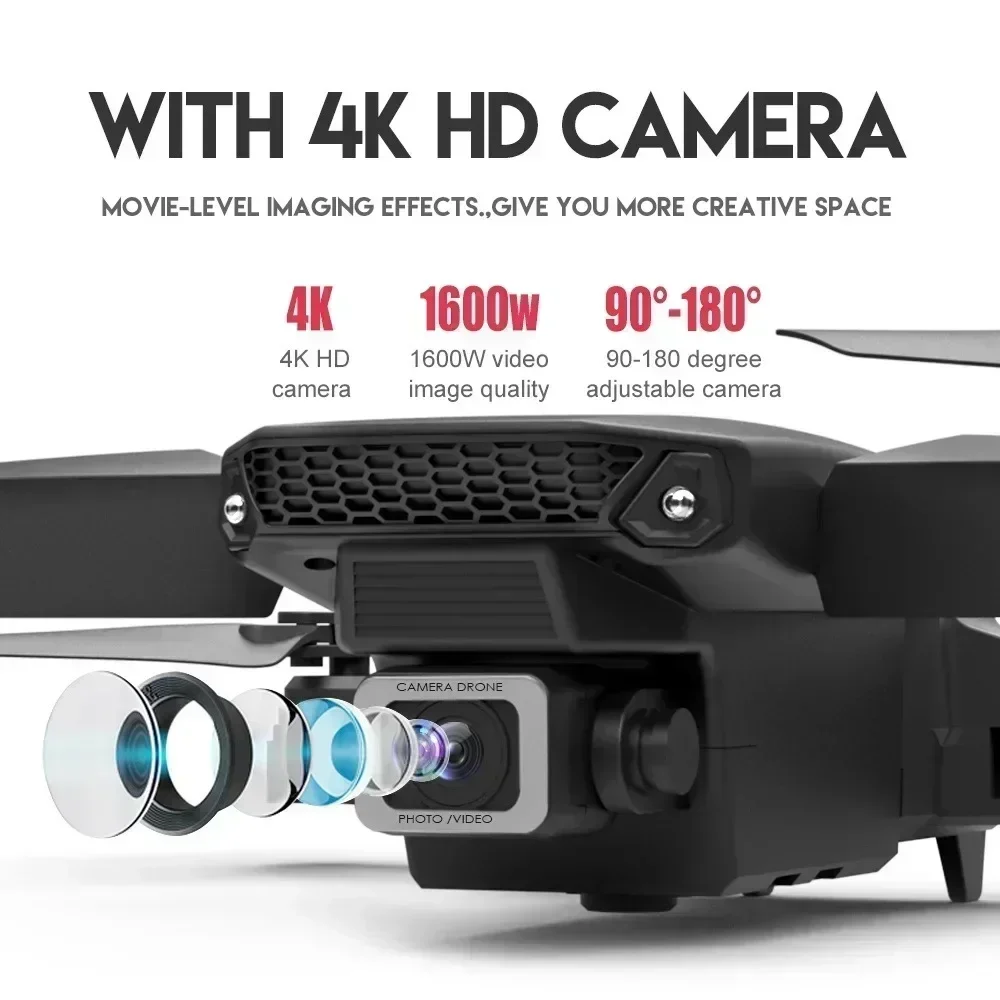 2025 e88pro 4k rc drone com 10 - Eachine Drone E58 avaliação e preço