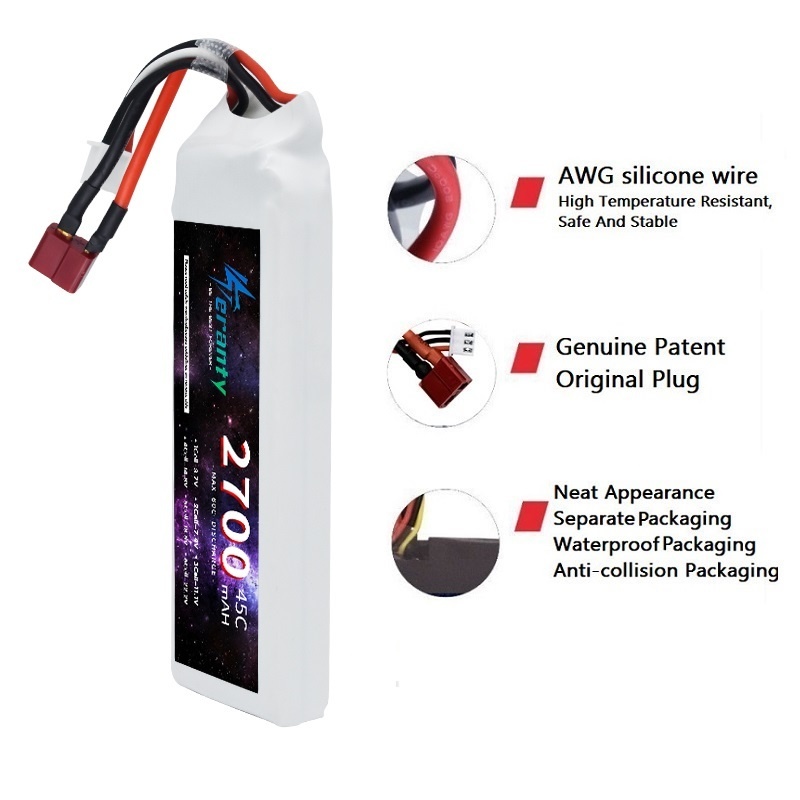 1/3 pçs 2s 7.4v bateria lipo 2 - Drone Battery 3S avaliação e preço