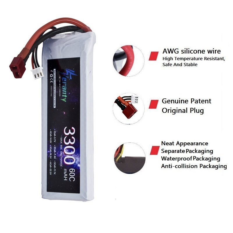 Bateria lipo 2s 7.4v 3300mah 6 - Drone Battery 3S avaliação e preço