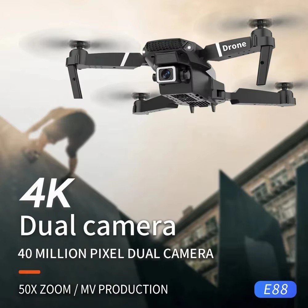 Drone E88 Pro Novo e Aprimorad - Eachine Drone E58 avaliação e preço